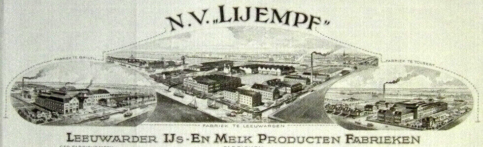 Image of the founding of the Lijempf era with the factory in Leeuwarden as the start